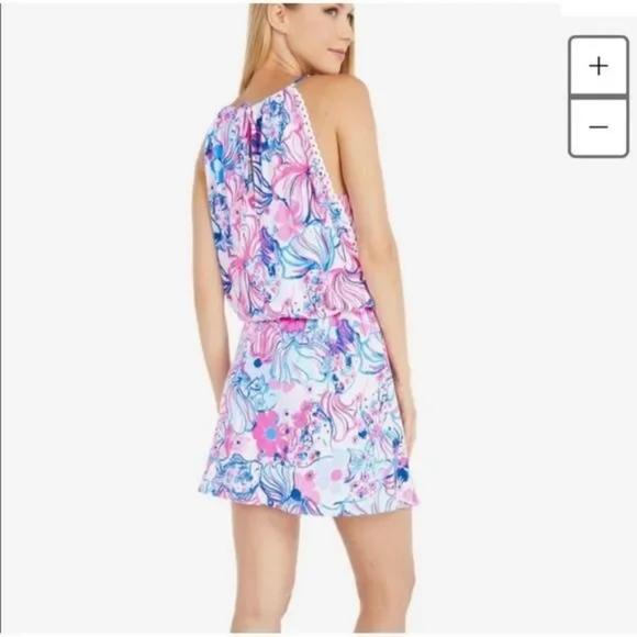 Lilly Pulitzer Gianni Skort Romper Prosecco Pink - Picture 2 of 8